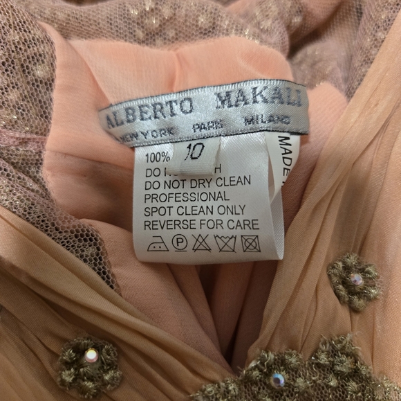 Romantic soft pink beaded Grecian style maxi dress - Picture 9 of 9